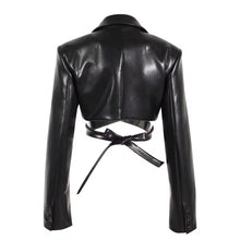Load image into Gallery viewer, Leather Me Out Blazer