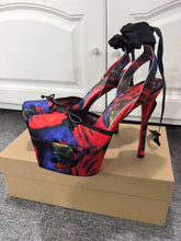Load image into Gallery viewer, Silk Roses Ballet Heels