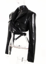 Load image into Gallery viewer, Leather Me Out Blazer