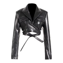 Load image into Gallery viewer, Leather Me Out Blazer