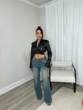 Load image into Gallery viewer, Leather Me Out Blazer