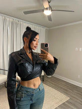 Load image into Gallery viewer, Leather Me Out Blazer
