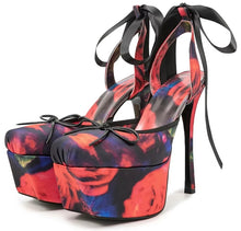 Load image into Gallery viewer, Silk Roses Ballet Heels