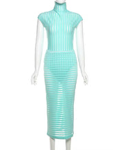 Load image into Gallery viewer, Striped Teal Set