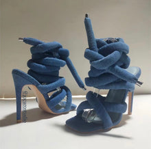 Load image into Gallery viewer, Act Up Lace Up Heels