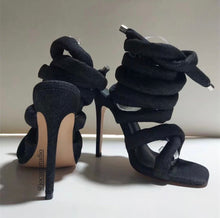 Load image into Gallery viewer, Act Up Lace Up Heels
