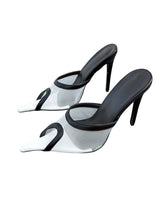 Load image into Gallery viewer, B&amp;W Mule Heels

