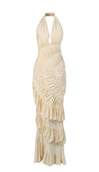 Spiral Ivory Dress