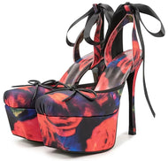 Silk Roses Ballet Heels