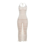 Mesh & Knit W Dress