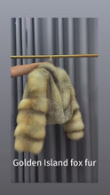 Load and play video in Gallery viewer, Gold Island Fox Fur Coat
